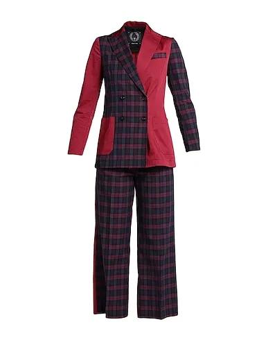 Brick red Plain weave Suit