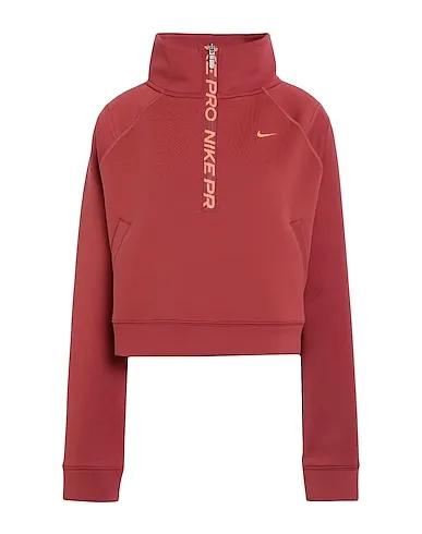 Brick red Sweatshirt Nike Dri-FIT Women's 1/2-Zip Training Top