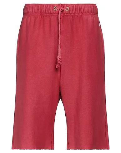 Brick red Sweatshirt Shorts & Bermuda