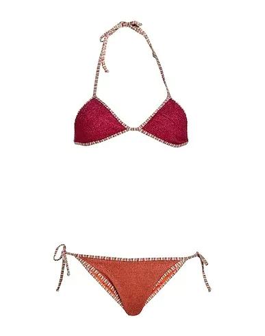 Brick red Synthetic fabric Bikini