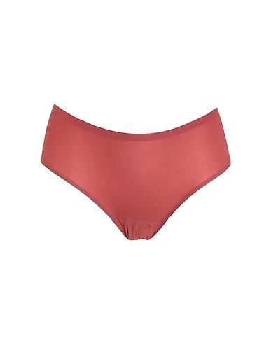 Brick red Synthetic fabric Brief