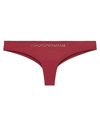 Brick red Synthetic fabric Brief