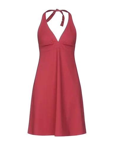 Brick red Synthetic fabric Short dress