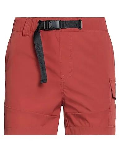 Brick red Techno fabric Shorts & Bermuda