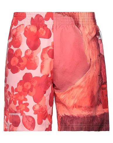 Brick red Techno fabric Shorts & Bermuda