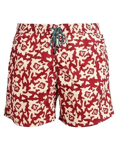 Brick red Techno fabric Swim shorts