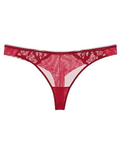 Brick red Tulle Thongs