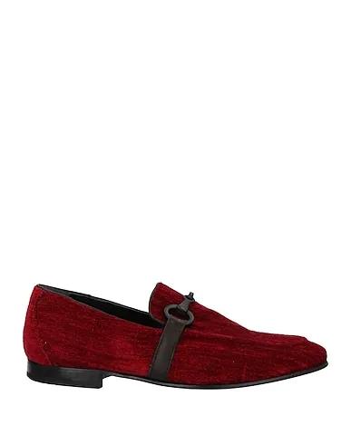Brick red Velvet Loafers