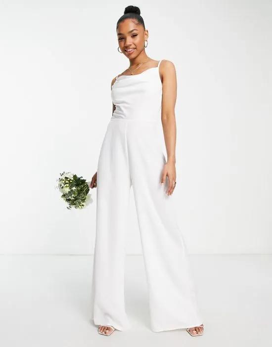 Bridal jumpsuit in ivory