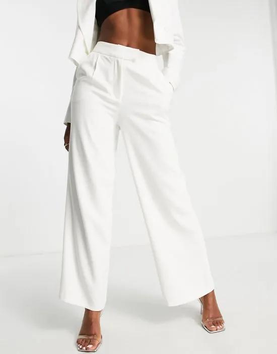 Bridal oversized suit pants in ivory - part of a set