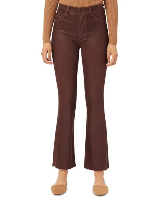 Bridget High Rise Ankle Bootcut Jeans in Chocolate
