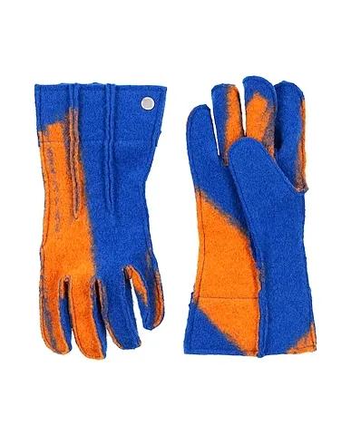 Bright blue Boiled wool Gloves
