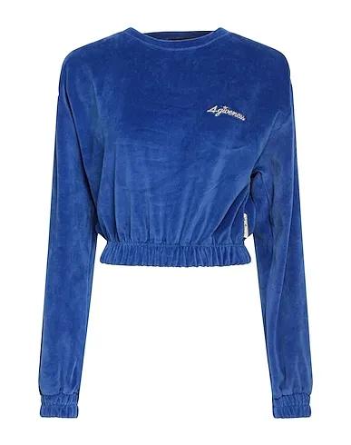 Bright blue Chenille Sweatshirt