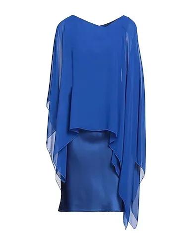Bright blue Chiffon Midi dress
