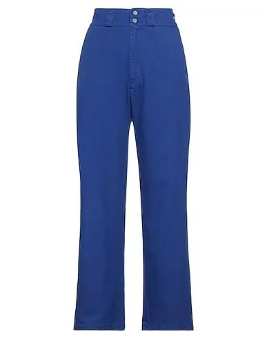 Bright blue Cotton twill Denim pants