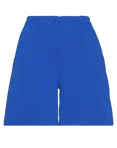 Bright blue Cotton twill Shorts & Bermuda