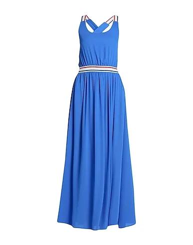 Bright blue Crêpe Long dress