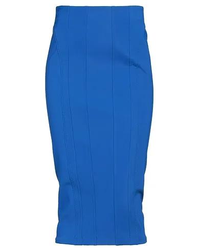 Bright blue Crêpe Midi skirt