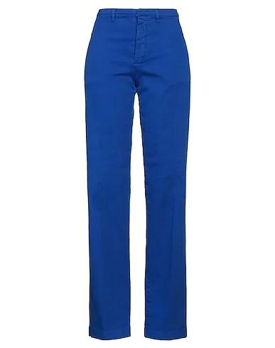 Bright blue Gabardine Casual pants