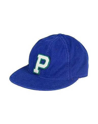 Bright blue Gabardine Hat CHENILLE-PATCH TWILL BALL CAP
