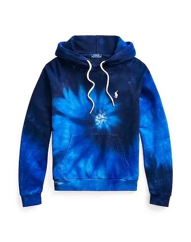 Bright blue Hooded sweatshirt SPIRAL TIE-DYE TERRY HOODIE