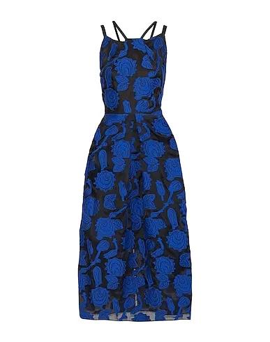 Bright blue Jacquard Midi dress