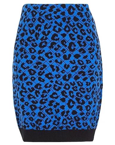 Bright blue Jacquard Mini skirt