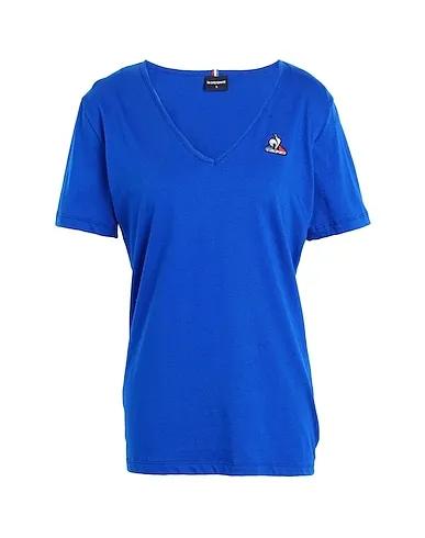 Bright blue Jersey Basic T-shirt ESS Tee SS Col V N°1 
