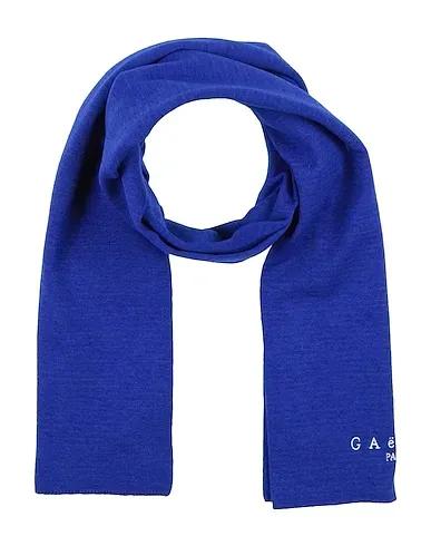 Bright blue Knitted Scarves and foulards