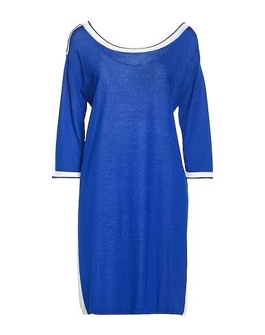 Bright blue Knitted Short dress
