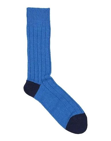 Bright blue Knitted Short socks