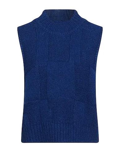 Bright blue Knitted Sleeveless sweater