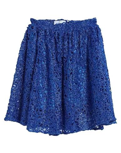 Bright blue Lace Mini skirt
