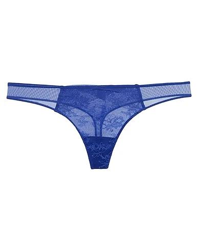 Bright blue Lace Thongs