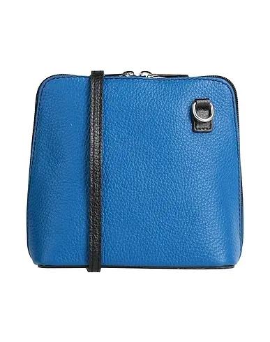 Bright blue Leather Cross-body bags