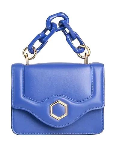 Bright blue Leather Handbag