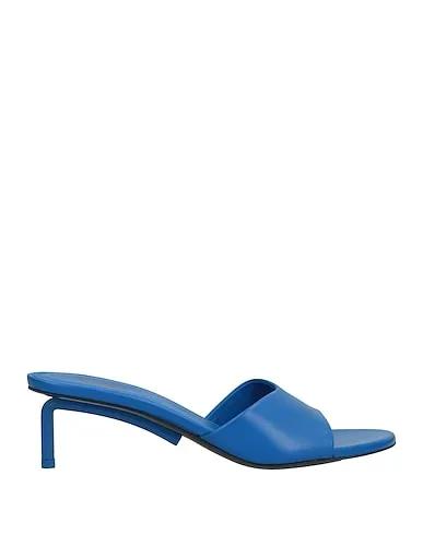 Bright blue Leather Sandals