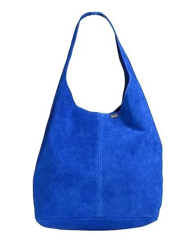 Bright blue Leather Shoulder bag