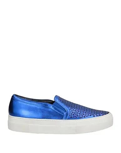 Bright blue Leather Sneakers