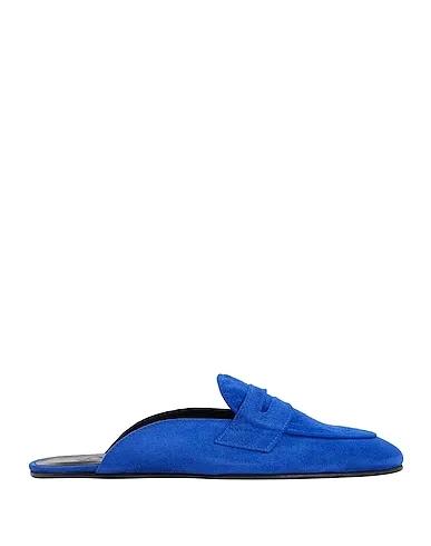 Bright blue Mules and clogs SUEDE LEATHER PENNY MULES
