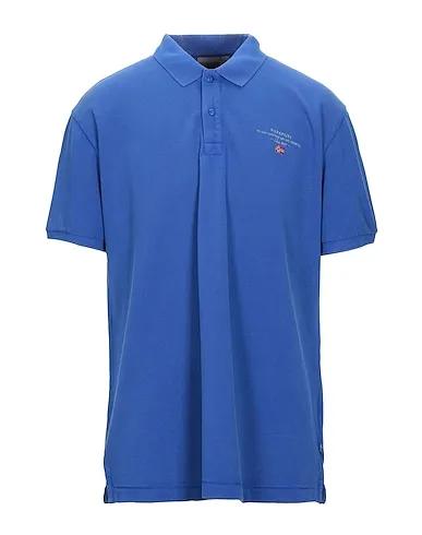 Bright blue Piqué Polo shirt ELBAS 3
