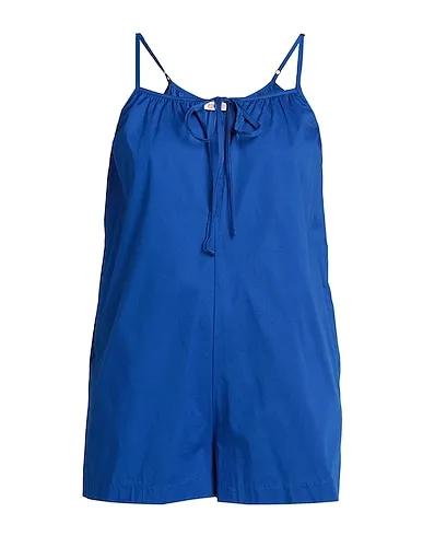 Bright blue Plain weave Jumpsuit/one piece