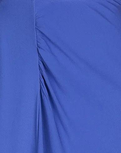 Bright blue Plain weave Midi skirt