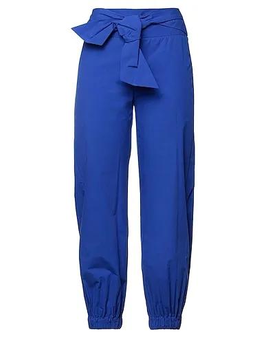 Bright blue Poplin Casual pants
