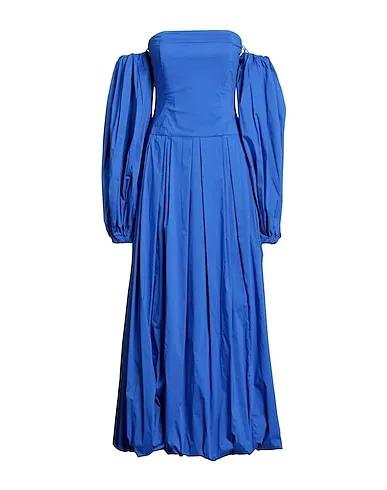 Bright blue Poplin Long dress