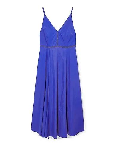 Bright blue Poplin Midi dress