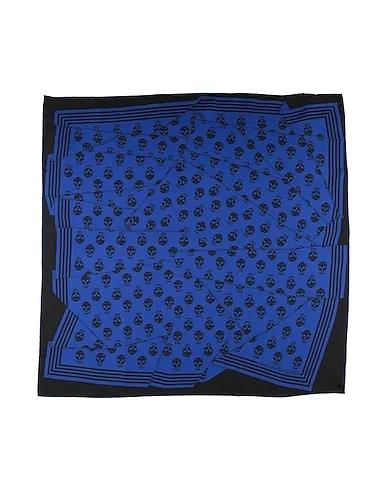 Bright blue Satin Scarves and foulards