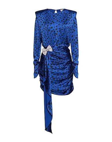 Bright blue Satin Short dress