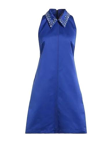 Bright blue Satin Short dress