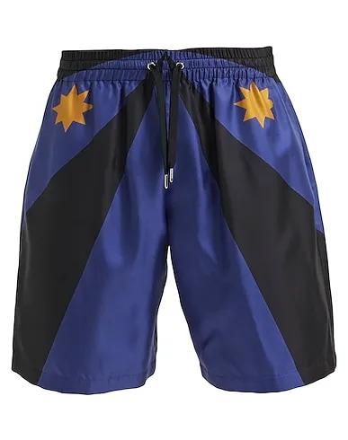 Bright blue Satin Shorts & Bermuda